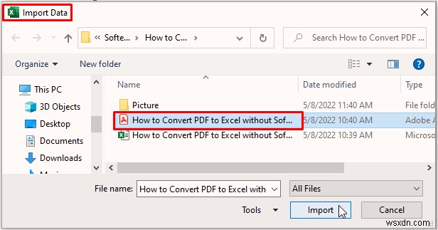 ソフトウェアなしで PDF を Excel に変換する方法 (3 つの簡単な方法)