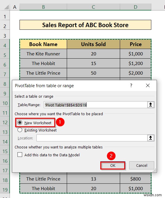 Excel で概要レポートを作成する方法 (2 つの簡単な方法)
