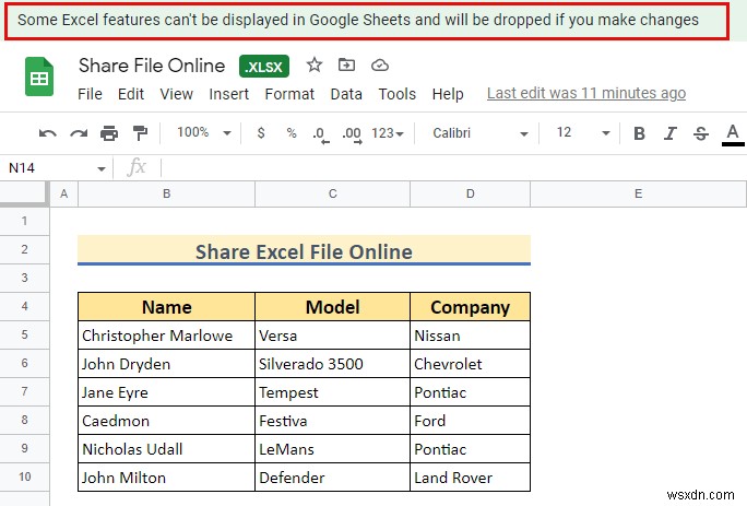 Excel ファイルをオンラインで共有する方法 (2 つの簡単な方法)