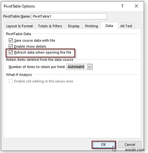 Excel で自動的に更新されるデータベースを作成する方法