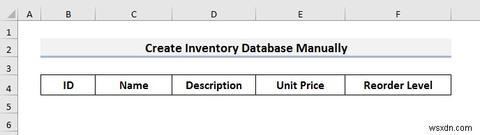 Excel で在庫データベースを作成する方法 (3 つの簡単な方法)