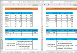 Excel でデータベース関数を使用する方法 (例あり)