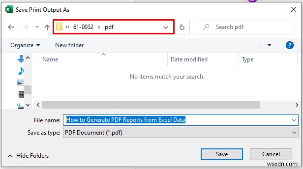 Excel データから PDF レポートを生成する方法 (4 つの簡単な方法)