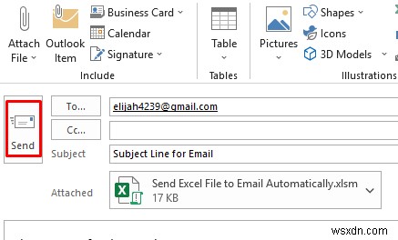 Excel ファイルを自動的に電子メールで送信する方法 (3 つの適切な方法)