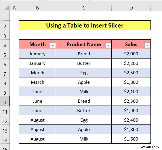 Excel にスライサーを挿入する方法 (3 つの簡単な方法)