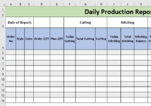 Excel で日次生産レポートを作成する方法 (無料のテンプレートをダウンロード)