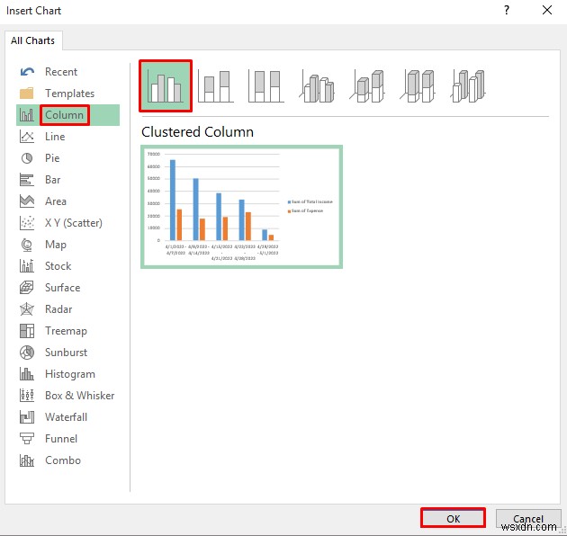 Excel で収入と支出のレポートを作成する方法 (3 つの例)