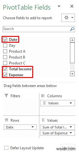 Excel で収入と支出のレポートを作成する方法 (3 つの例)