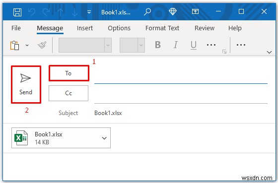 編集可能な Excel スプレッドシートを電子メールで送信する方法 (3 つの簡単な方法)