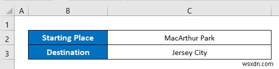 Google マップを使用して Excel で距離を計算する方法