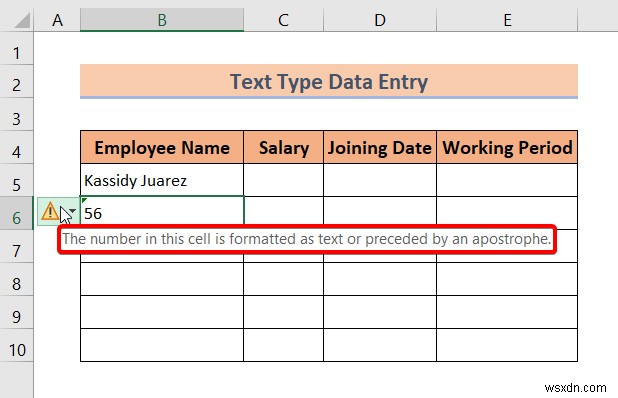 Excel でのデータ入力の種類 (簡単な概要)