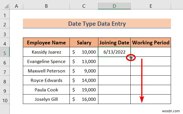 Excel でのデータ入力の種類 (簡単な概要)