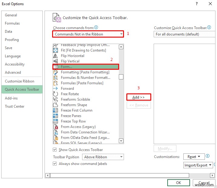 ユーザー フォームを使用せずに Excel データ入力フォームを作成する方法