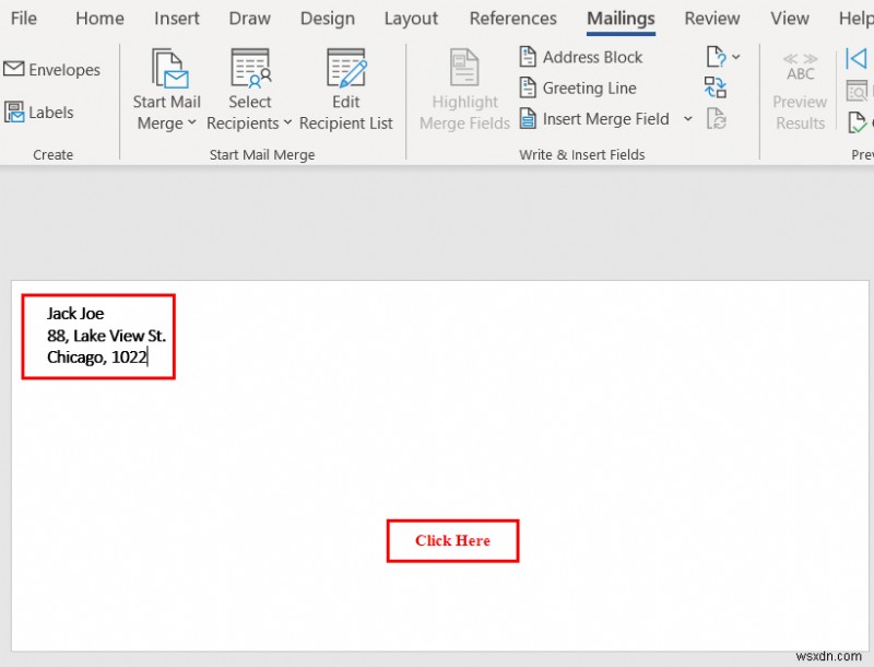 Excel から Word 封筒への差し込み印刷 (2 つの簡単な方法)
