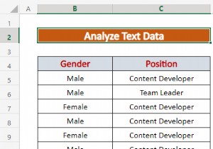 Excel でテキスト データを分析する方法 (5 つの適切な方法)