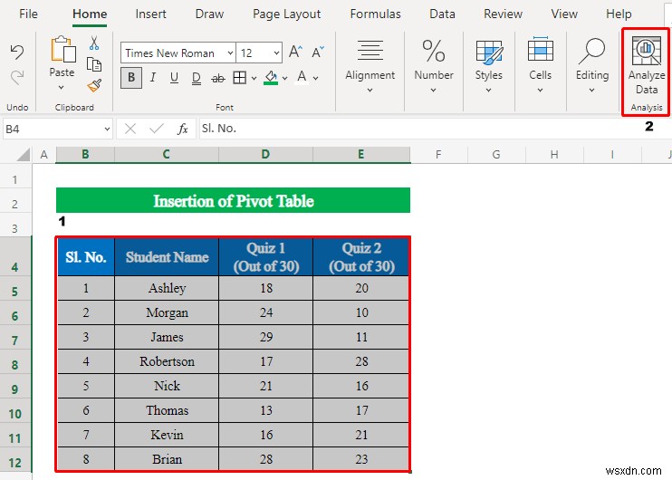 Excel でデータを分析する方法 (5 つの簡単な方法)