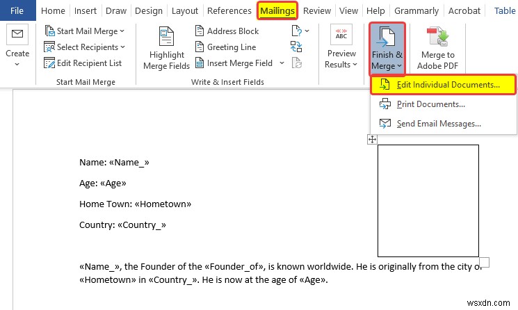 Excel から Word に画像を差し込み印刷する方法 (2 つの簡単な方法)