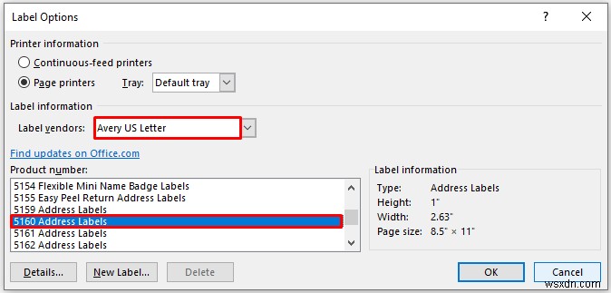 Excel から Avery 5160 ラベルを印刷する方法 (詳細な手順付き)