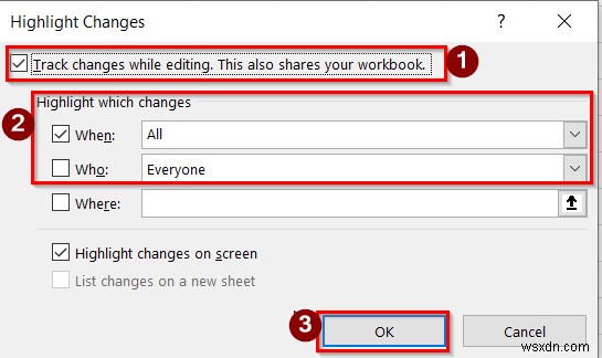 Excel で変更を追跡する方法 (簡単な手順)