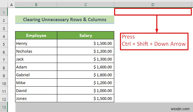 Excel スプレッドシートの末尾を設定する方法 (3 つの効果的な方法)