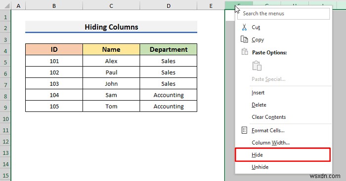 Excel で列を制限する方法 (3 つの簡単な方法)