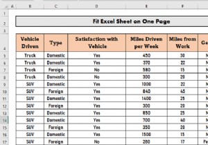 Word で Excel シートを 1 ページに収める方法(3 つの簡単なテクニック)