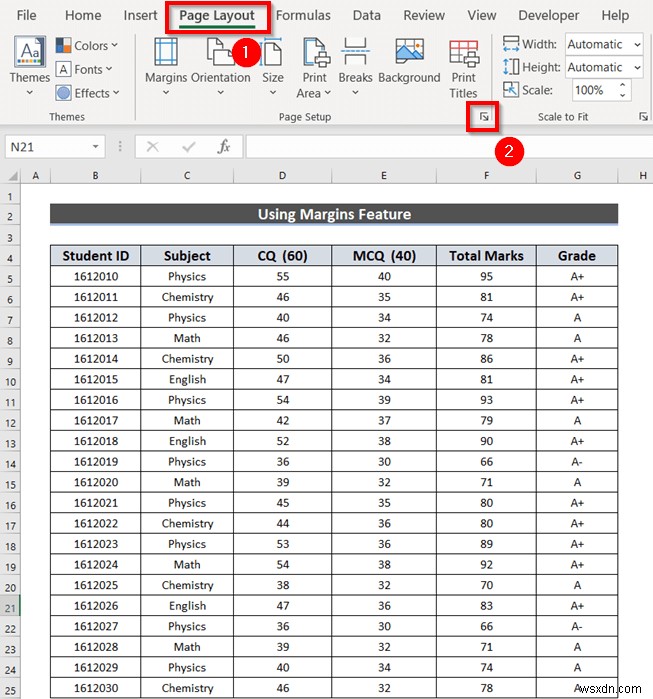 Excel スプレッドシートを拡大してページ全体を印刷する方法 (5 つの簡単な方法)