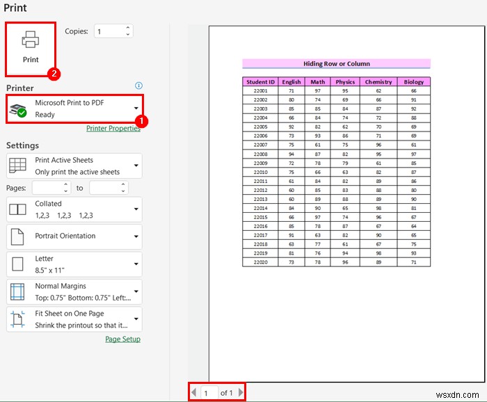 1 ページの PDF に Excel シートを合わせる方法 (8 つの簡単な方法)