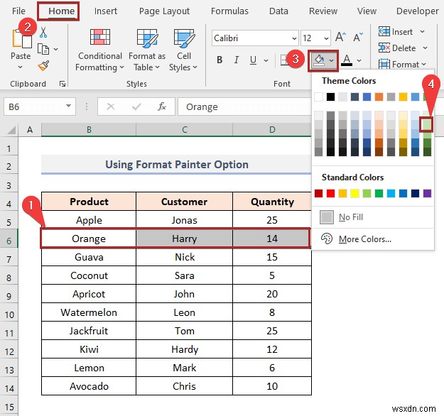 Excel でセルの値に基づいて 1 行おきに色を付ける方法
