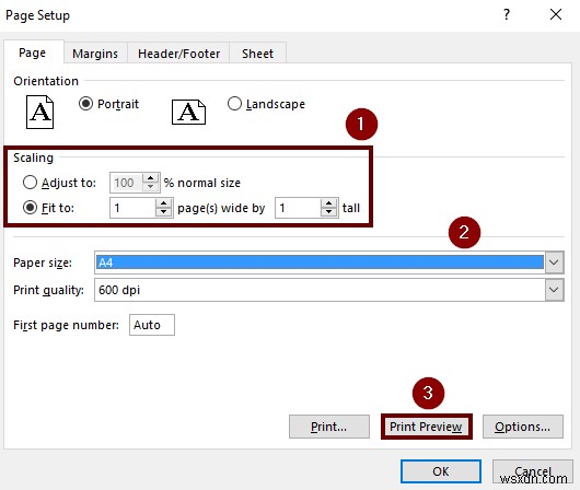 Excel シートの全ページを A4 サイズで印刷する方法 (5 つの簡単な方法)