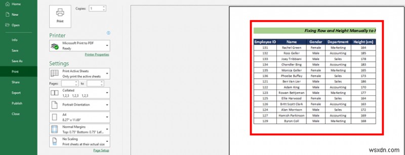 Excel シートの全ページを A4 サイズで印刷する方法 (5 つの簡単な方法)