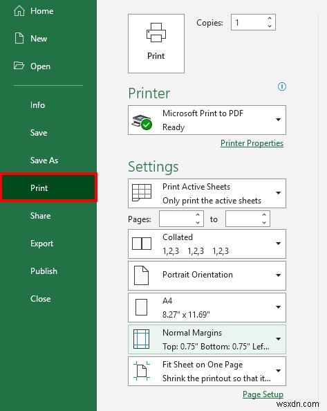 Excel シートの全ページを A4 サイズで印刷する方法 (5 つの簡単な方法)