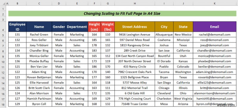 Excel シートの全ページを A4 サイズで印刷する方法 (5 つの簡単な方法)