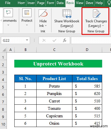 [解決済み]:Excel でグレー表示された変更の追跡 (3 つの簡単な修正)