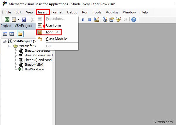 Excel で 1 行おきに影を付ける方法 (3 つの方法)