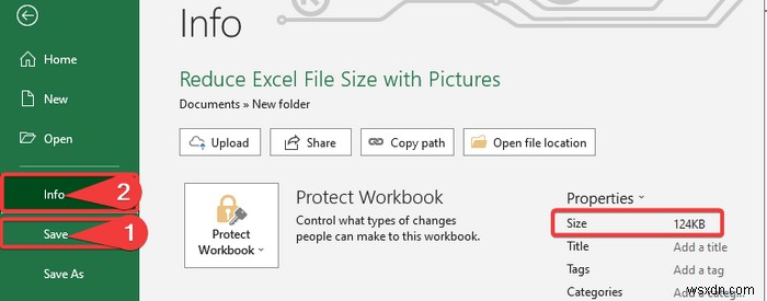 画像を使用して Excel ファイルのサイズを縮小する方法 (2 つの簡単な方法)