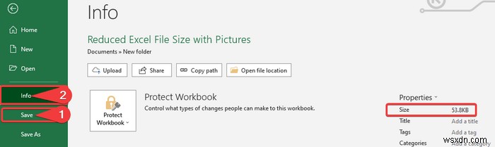 画像を使用して Excel ファイルのサイズを縮小する方法 (2 つの簡単な方法)