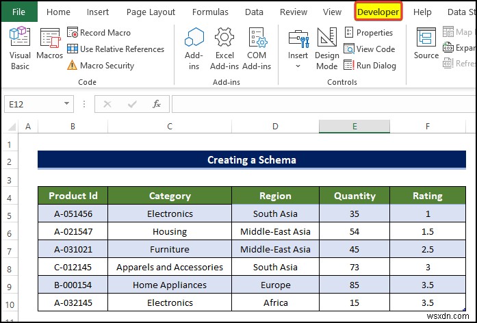 Excel でスキーマを作成する方法 (詳細な手順付き)