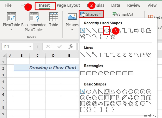 Excel で設計図を描く方法 (2 つの適切な例)