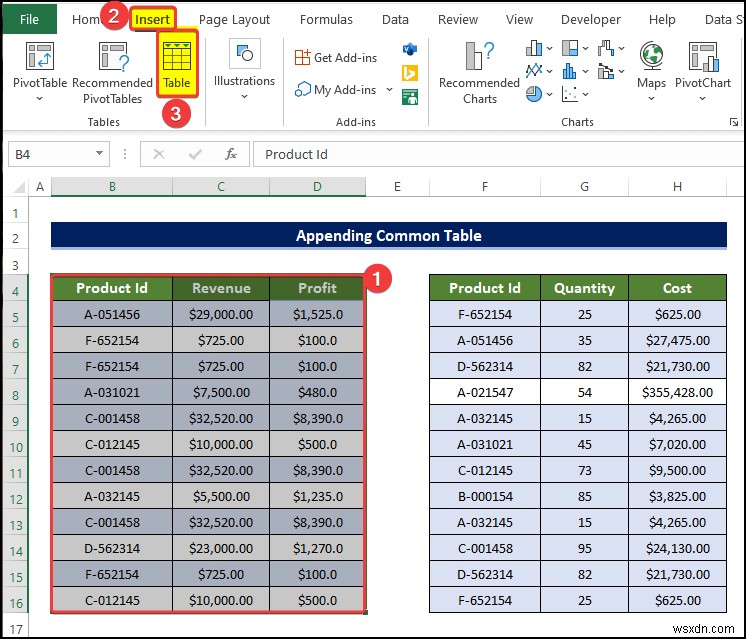 Excel で値が重複するリレーションシップを作成する方法