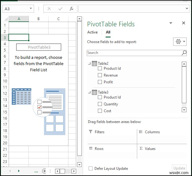 Excel で値が重複するリレーションシップを作成する方法