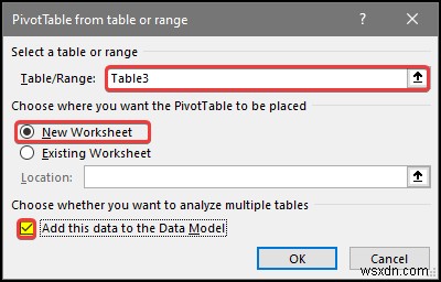 Excel で値が重複するリレーションシップを作成する方法