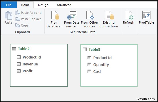 Excel で値が重複するリレーションシップを作成する方法