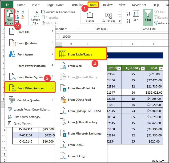 Excel で値が重複するリレーションシップを作成する方法