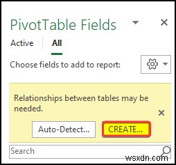 Excel で値が重複するリレーションシップを作成する方法