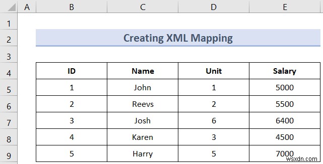 Excel で XML マッピングを作成する方法 (簡単な手順)