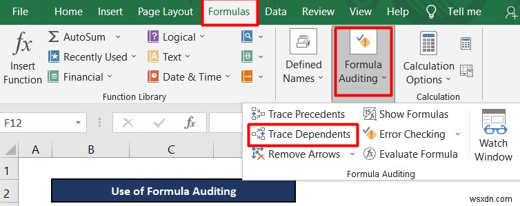 Excel で依存関係をトレースする方法 (2 つの簡単な方法)