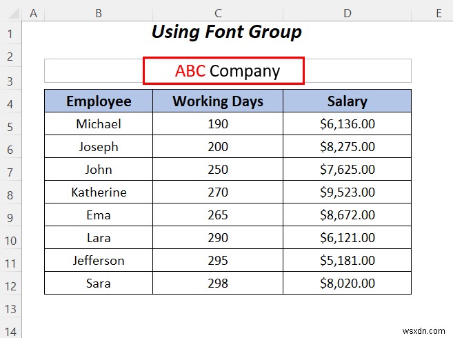 Excel でテキスト ボックス内のテキストを強調表示する方法 (3 つの便利な方法)