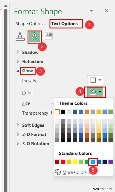 Excel でテキスト ボックス内のテキストを強調表示する方法 (3 つの便利な方法)