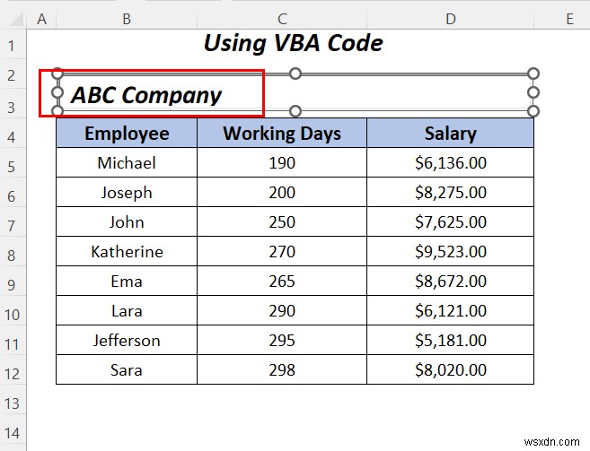 Excel でテキスト ボックス内のテキストを強調表示する方法 (3 つの便利な方法)